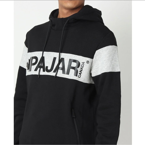 *NEW* PAJAR Canada Black and Gray Pullover Hoodie - Picture 10 of 13